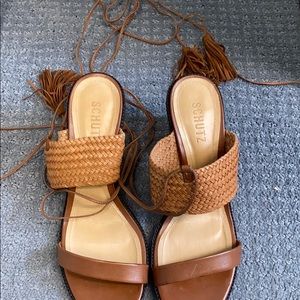 Shutz tan Sandals